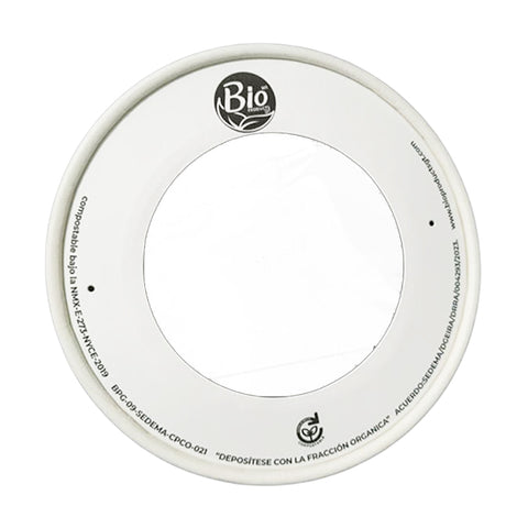 Tapa con ventana de PLA 16 oz a 32 oz