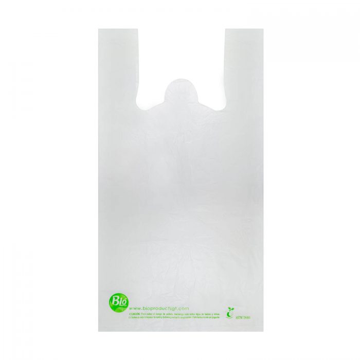 Bolsa Biodegradable de Fécula de maíz con Asa