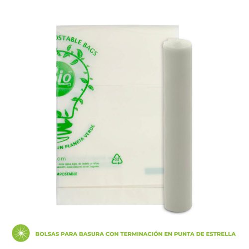 Bolsa Biodegradable de Fécula de Maíz para Basura